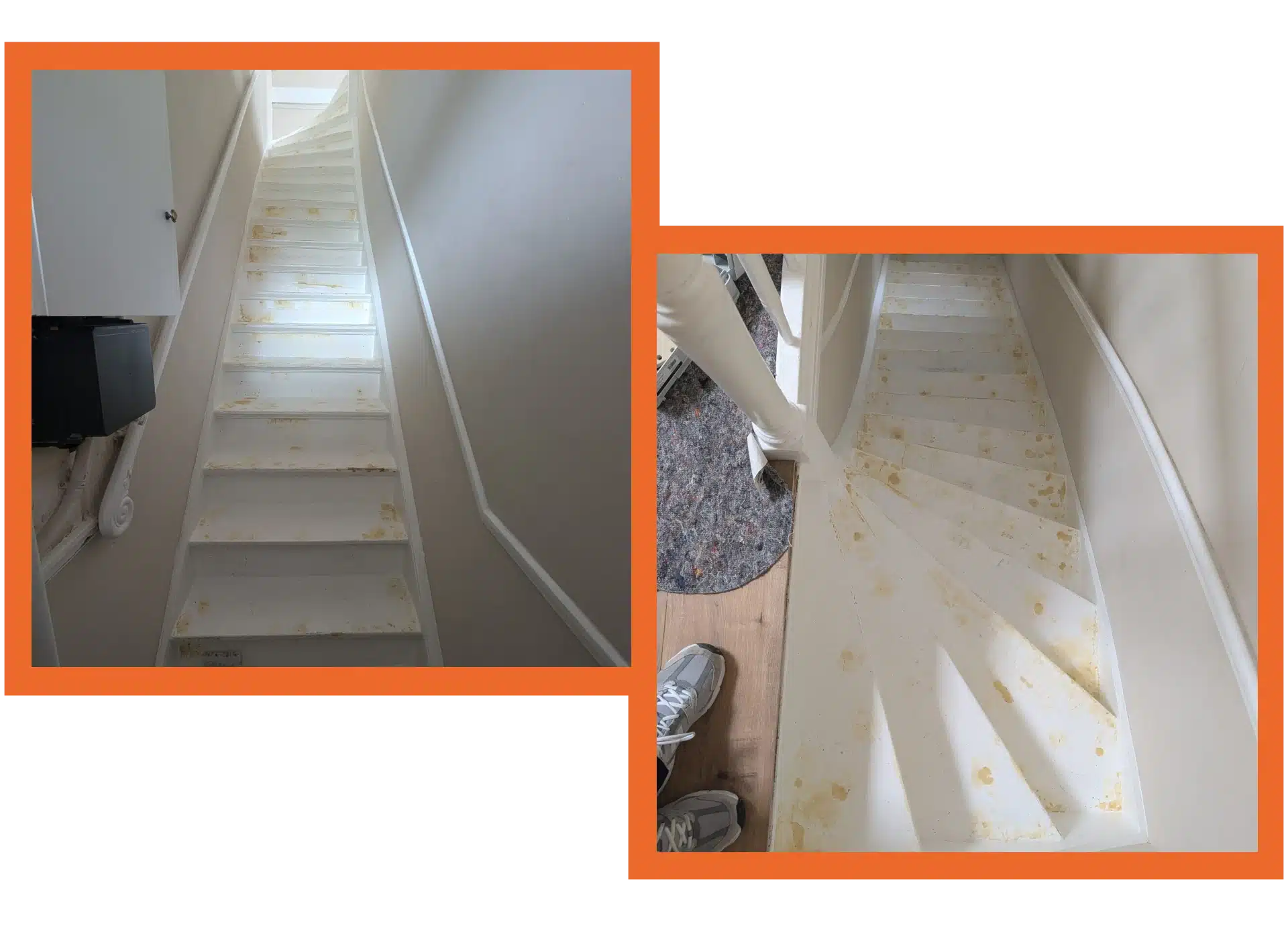 De trap voor de renovatie